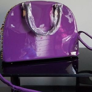 Purple satchel